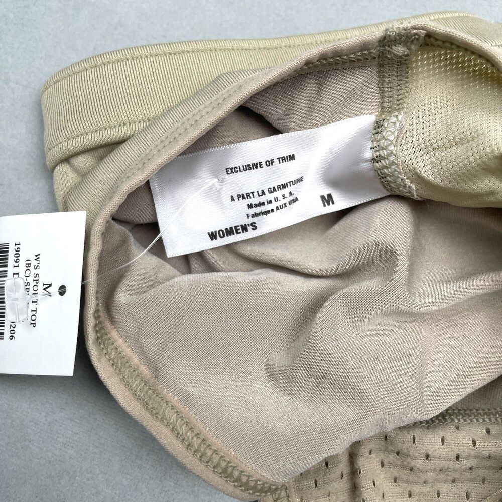 Patagonia Capilene Sports Bra Women M Desert Tan Racer Back USA Made Activewear - Picture 6 of 8